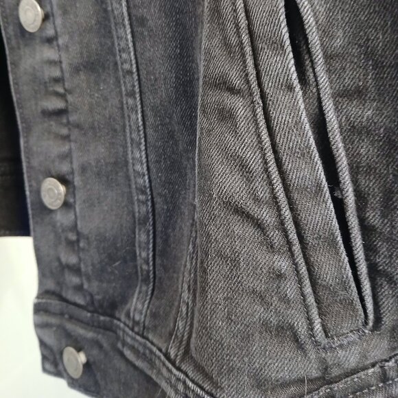 GAP Black Denim Jacket - Picture 5 of 13